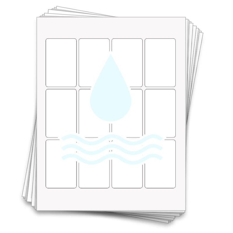 Dashleigh 120 Labels for 4 oz Jars, 1.75 in. x 2.75 in. (White Waterproof Vinyl (Inkjet only)) - Image 2